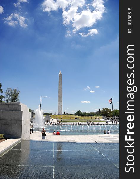 A photo Washington Monument in Washington, D.C, USA, taken from the National Mall.