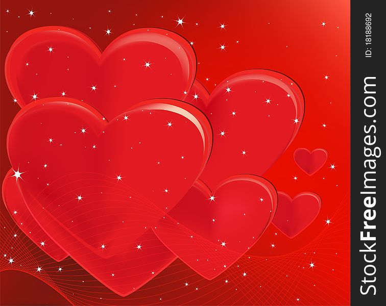 Romantic vector background