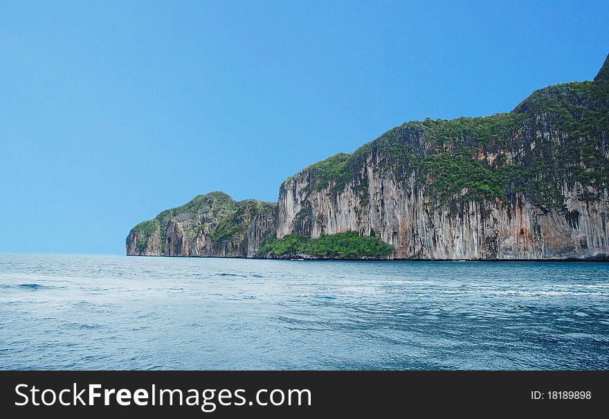 Island in the sea. Thailand,phi-phi island. Island in the sea. Thailand,phi-phi island.