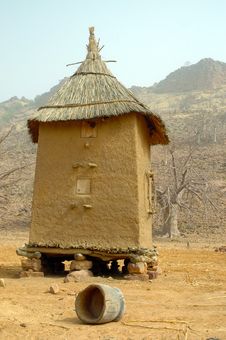 Vertical View Of A Dogon Granary Stock Photography Vertical View Of A Dogon Granary Stock Photography