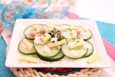 Salad Of Cucumbers Royalty Free Stock Photo Salad Of Cucumbers Royalty Free Stock Photo