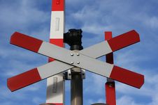 Railway Crossing Point Royalty Free Stock Photos Railway Crossing Point Royalty Free Stock Photos