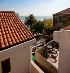 Balcony With Sea View Royalty Free Stock Images Balcony With Sea View Royalty Free Stock Images