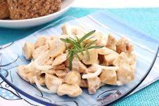 Fresh Salad Of Mushrooms Stock Images Fresh Salad Of Mushrooms Stock Images
