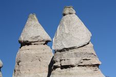 Twin Peaks At Tent Rocks In New Mexico Stock Photo Twin Peaks At Tent Rocks In New Mexico Stock Photo