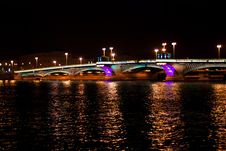 Night Bridge In St. Petersburg City Royalty Free Stock Photos Night Bridge In St. Petersburg City Royalty Free Stock Photos