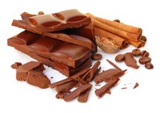 Broken Chocolate Stock Photography Broken Chocolate Stock Photography