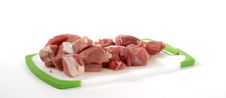 Fresh Meat On A Cutting Board Stock Images