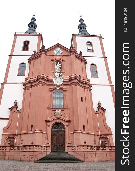 The main entrance of Saint Blasius Chirch in Fulda Germany. The main entrance of Saint Blasius Chirch in Fulda Germany