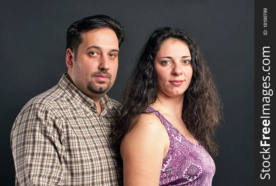 Close up portrait of a smiling young couple in love. Close up portrait of a smiling young couple in love