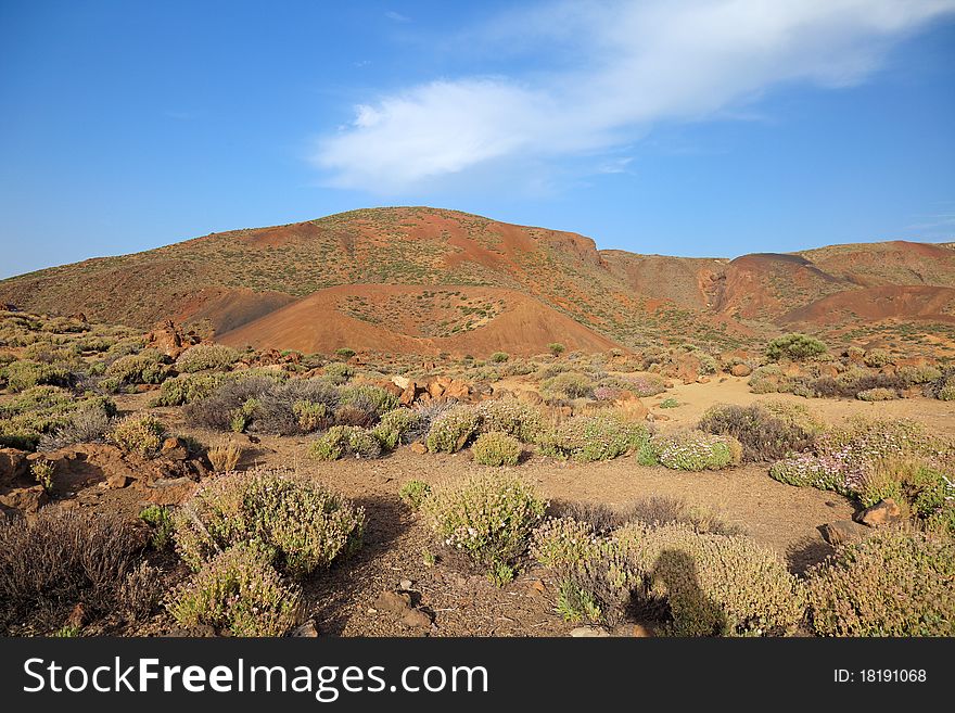 Volcanic landscape, El Teide.