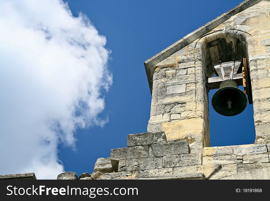 Old bell in cathedral (Pope Palace in Avignon, France)