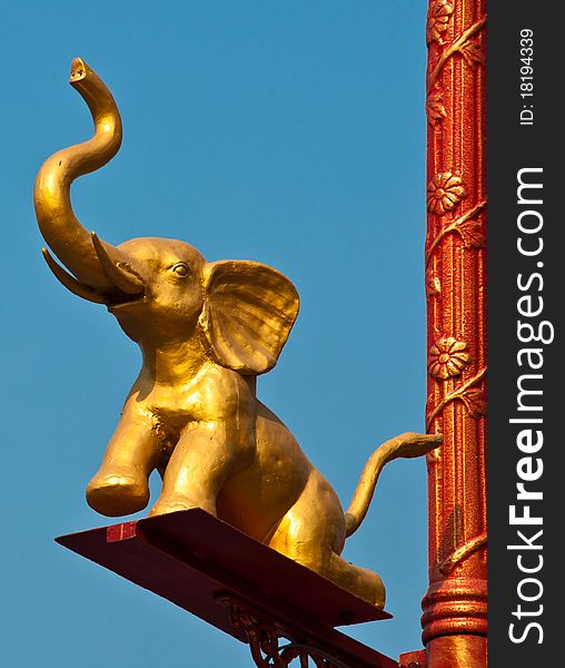 Elephant Statue on Light poles