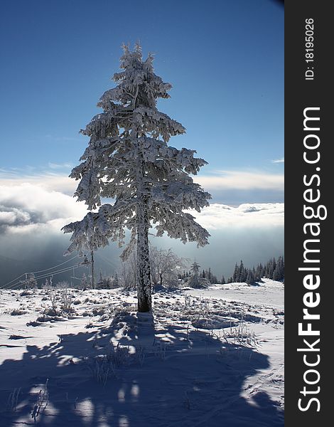 Winter mountains in Turiec - Slovak republic