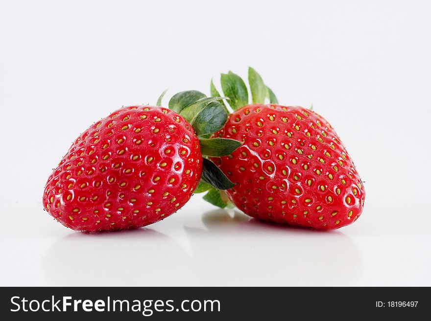 Starwberry on isolated white background. Starwberry on isolated white background