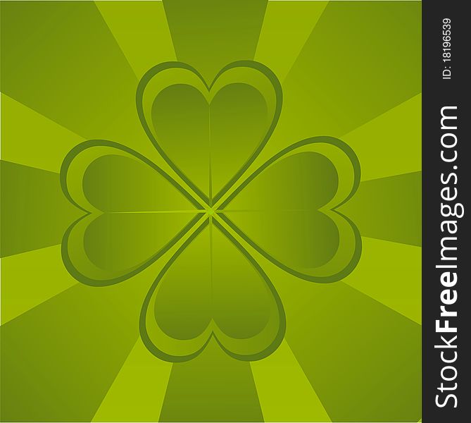 St. patrick's day background with clover