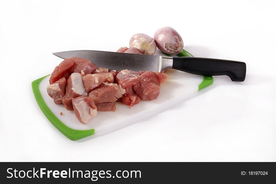 Fresh Meat On A Cutting Board
