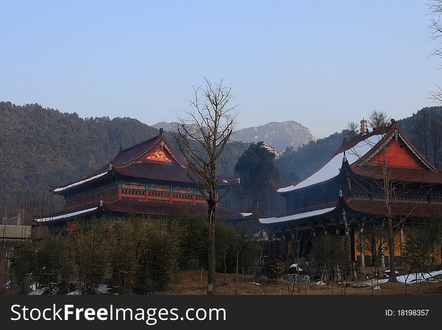 A temple where a ancient korean prince died, and became Ksitgarbha(dizang) Bodhisattva, in Jiuhua mountain, Anhui province, China. A temple where a ancient korean prince died, and became Ksitgarbha(dizang) Bodhisattva, in Jiuhua mountain, Anhui province, China