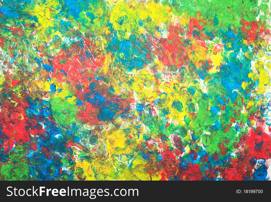 Colorful abstract background of ink painting