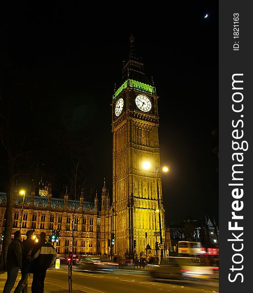 Big ben in london at night