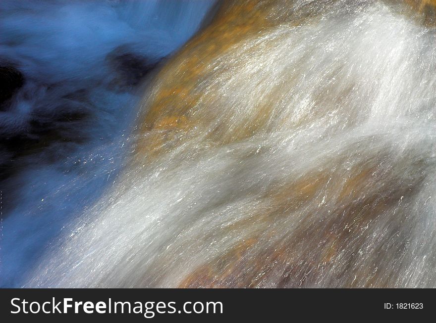 Waterfall stream, fresh water splash
