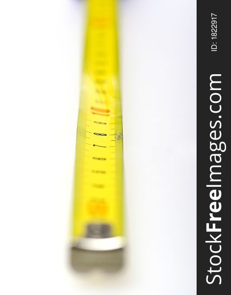 Picture of a meter close up on white background. Picture of a meter close up on white background.