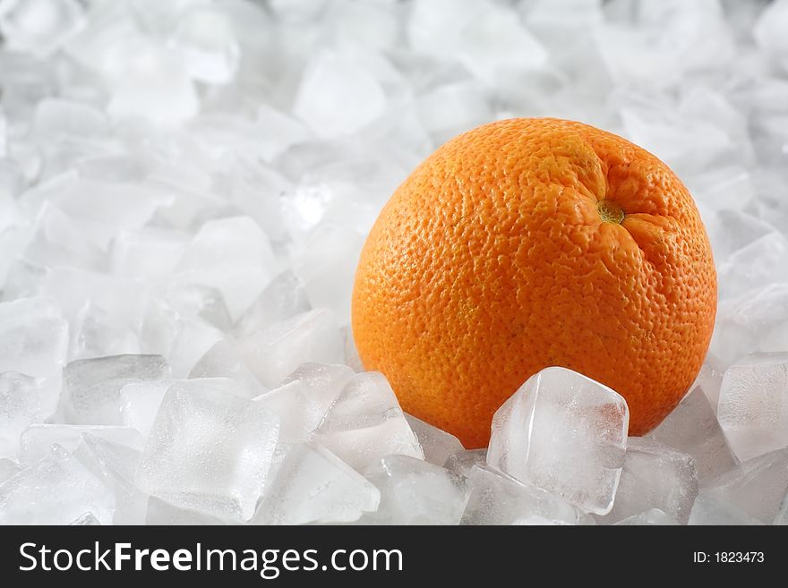 Orange on ice