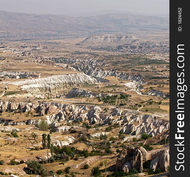 Sandstone formations in Cappadocia, Turkey