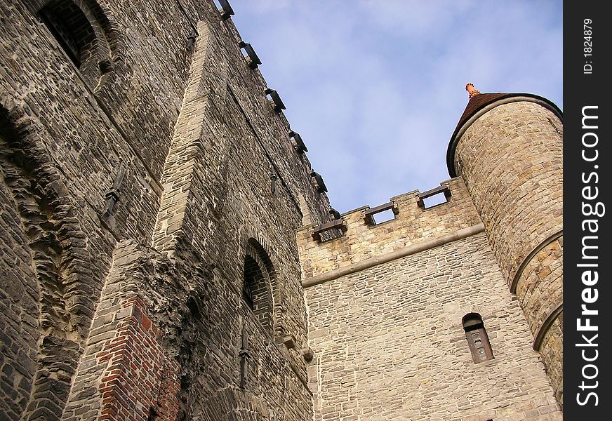 Ravensteen Castle In Gent