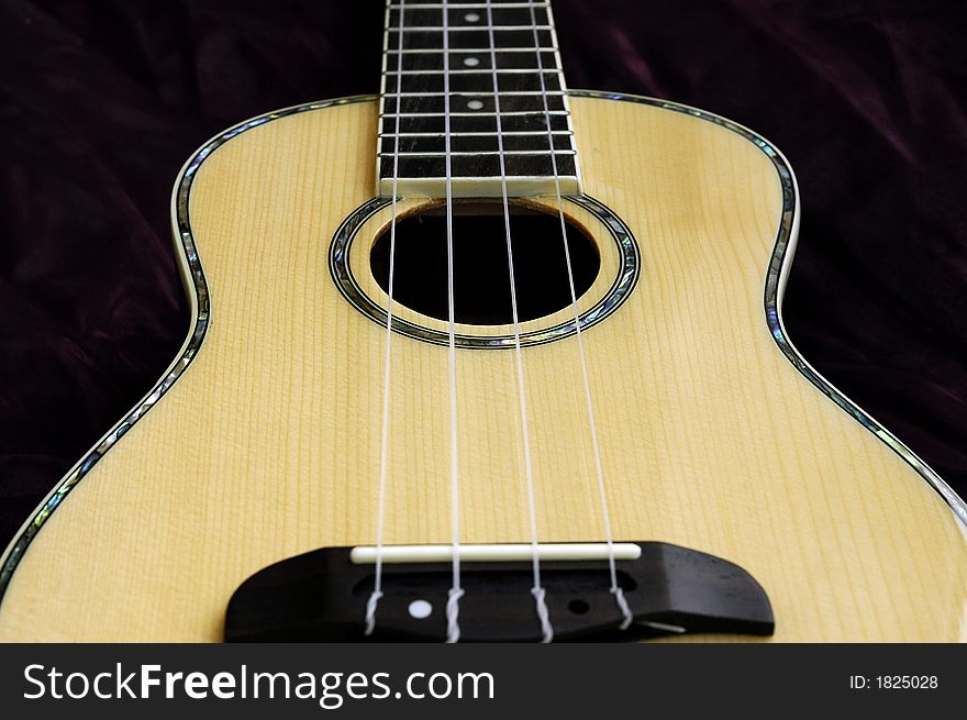 Acoustic Guitar with dark background