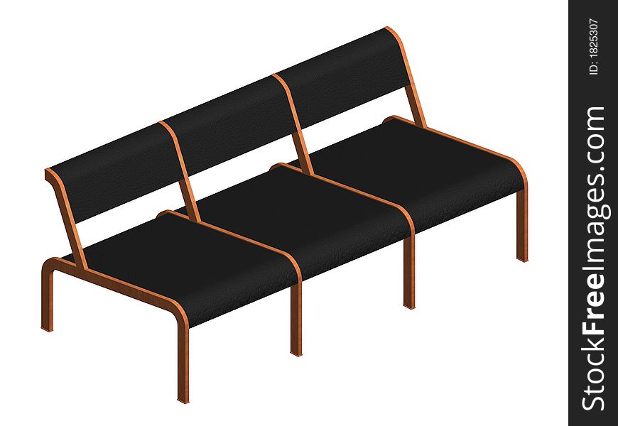 Illustration of waiting room chairs