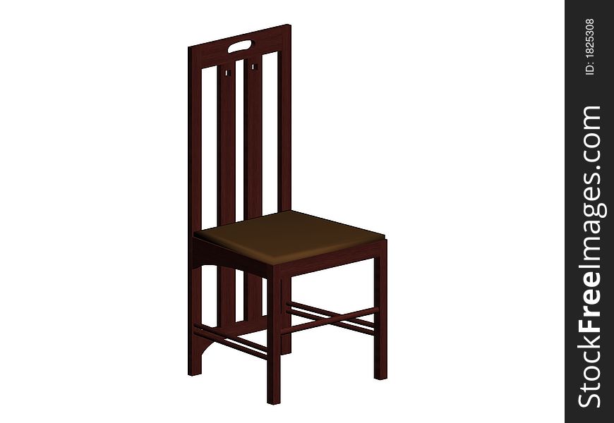 Illustration of an old chair