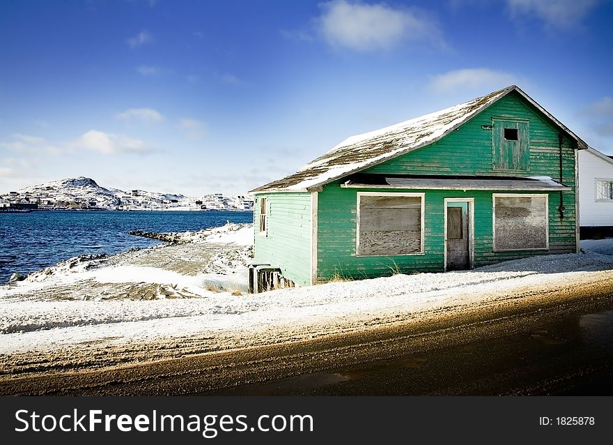 Abandoned old building in a small community