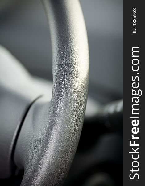 Modern car steering wheel - Very shallow DOF. Modern car steering wheel - Very shallow DOF