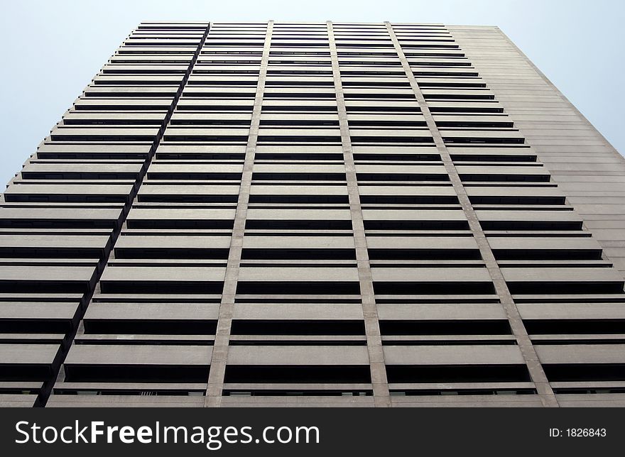 Ugly Concrete Tall Urban Office Building In Sydney, Australia. Ugly Concrete Tall Urban Office Building In Sydney, Australia