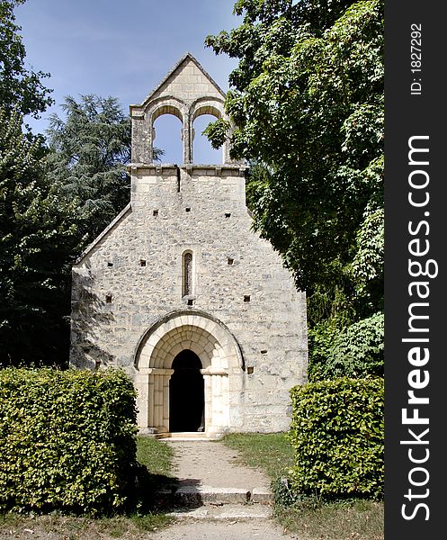 Quaint Medieval Church in Rural France