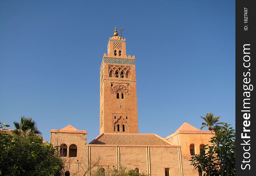 The Koutoubia Mosque in Marrakech / Morocco