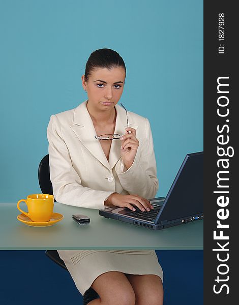 Inscenization of office workin with accesories. Inscenization of office workin with accesories