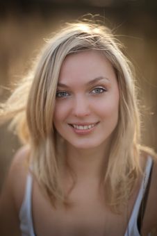 Portrait Of A Beautiful Blonde Woman Stock Photo Portrait Of A Beautiful Blonde Woman Stock Photo