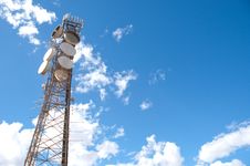 Microwave Tower Royalty Free Stock Image Microwave Tower Royalty Free Stock Image