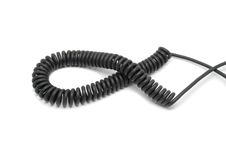 Cord In The Form Of A Spring Stock Photos