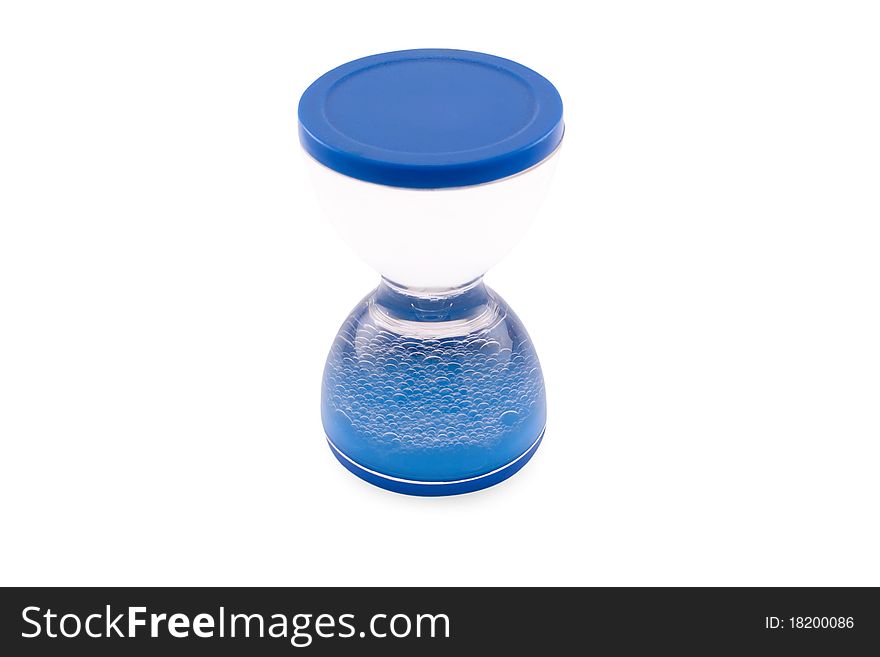 Helium clock isolated on a white