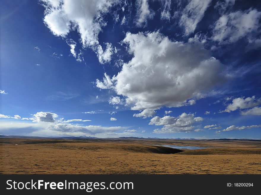 The Tibetan plateau vast wasteland of grandeur