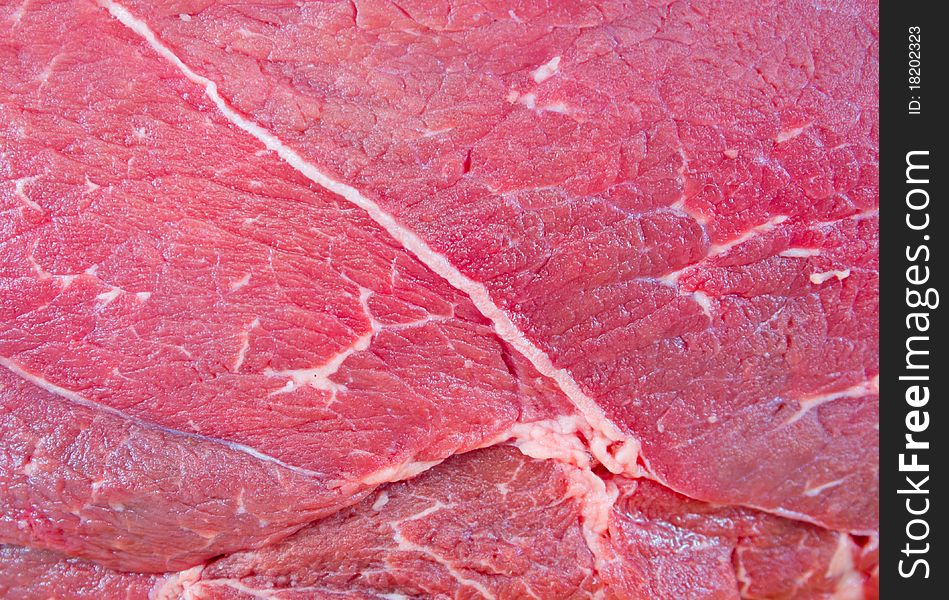 The fresh beef close up. The fresh beef close up