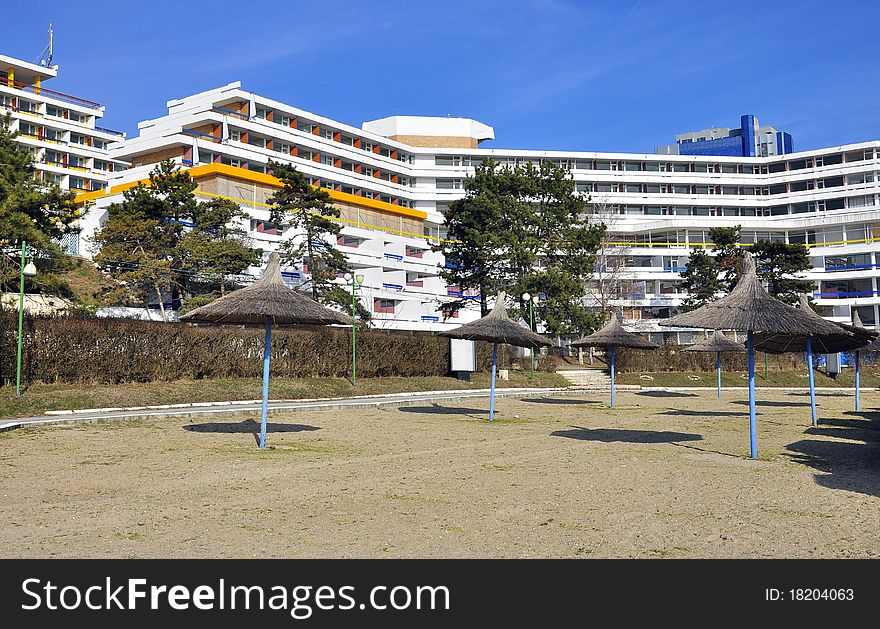 Umbrella Beach Near Hotel