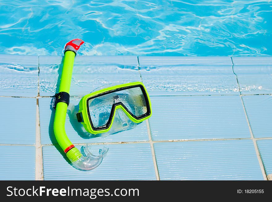 Mask For A Swimming At Pool