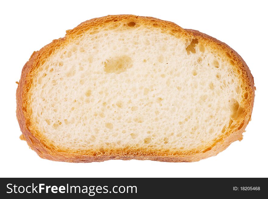 The Cut Bread Isolated On White