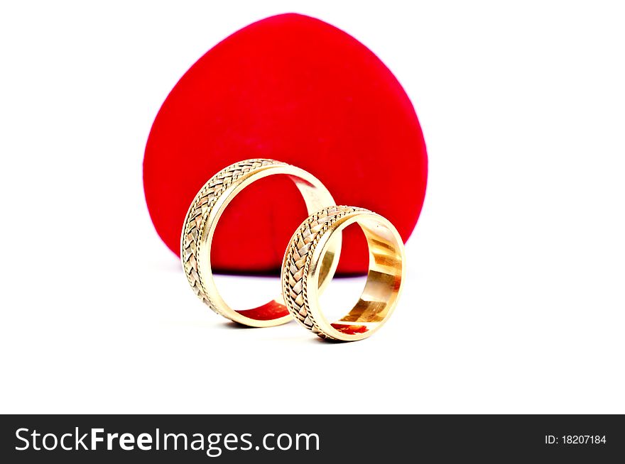 Two weeding rings with ornaments