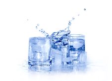 Water With Ice Stock Photo Water With Ice Stock Photo