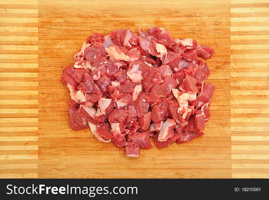 Fresh, raw meat texture of the red